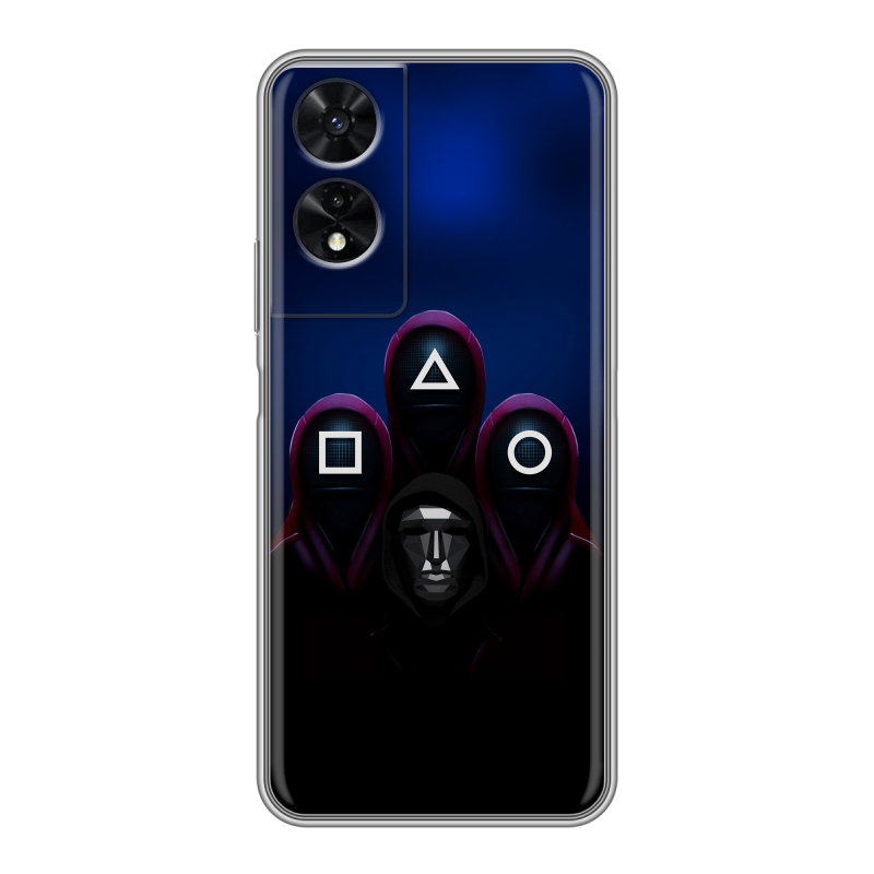 Силиконовый чехол на TCL 505 с принтом Игра Кальмара Силиконовый чехол на TCL 505 с принтом Игра Кальмара