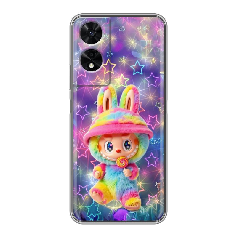 Силиконовый чехол на TCL 505 с принтом Labubu Лабубу Силиконовый чехол на TCL 505 с принтом Labubu Лабубу