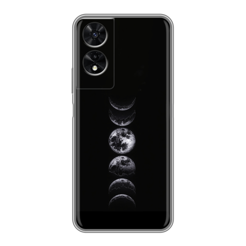 Силиконовый чехол на TCL 505 с принтом женский Силиконовый чехол на TCL 505 с принтом женский
