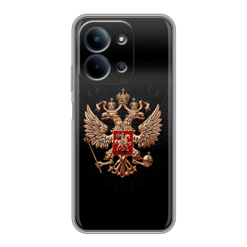 Силиконовый чехол на Redmi 15C с принтом Герб России