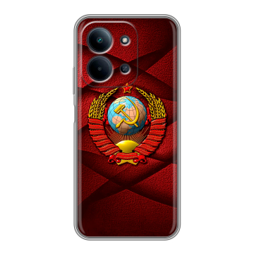 Силиконовый чехол на Redmi 15C с принтом Герб СССР