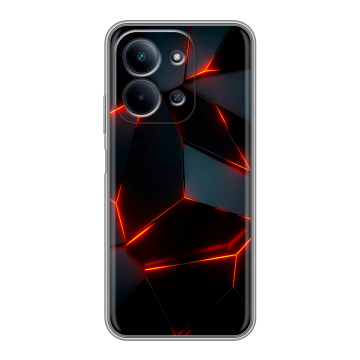 Силиконовый чехол на Redmi 15C с принтом Яркие абстракции