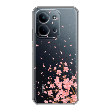 Силиконовый чехол на Redmi 15C с принтом Ветка сакуры