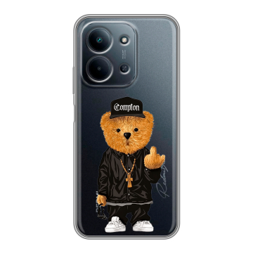 Силиконовый чехол на Redmi 15C с принтом Мишка