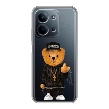 Силиконовый чехол на Redmi 15C с принтом Плюшевый медведь