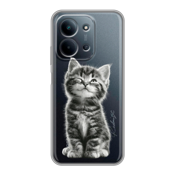 Силиконовый чехол на Redmi 15C с принтом Котенок