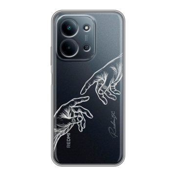 Силиконовый чехол на Redmi 15C с принтом Сотворение мира