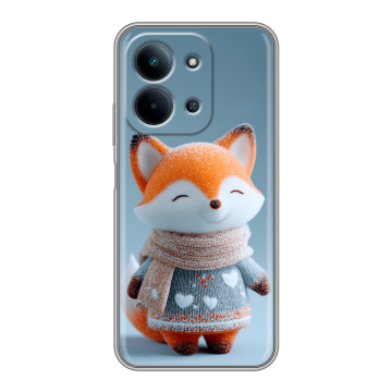 Силиконовый чехол на Redmi 15C с принтом Лиса