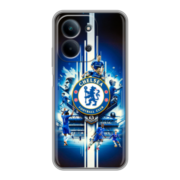 Силиконовый чехол на Redmi 15C с принтом Chelsea Челси