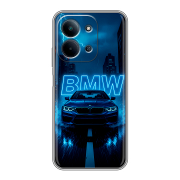 Силиконовый чехол на Redmi 15C с принтом BMW БМВ