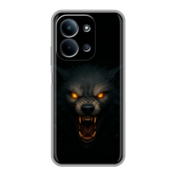 Силиконовый чехол на Redmi 15C с принтом Волк