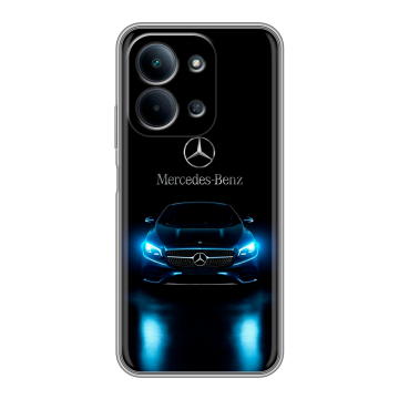 Силиконовый чехол на Redmi 15C с принтом Mercedes Мерседес