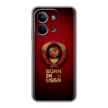 Силиконовый чехол на Redmi 15C с принтом Флаг Герб СССР