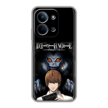 Силиконовый чехол на Redmi 15C с принтом Death note Тетрадь смерти