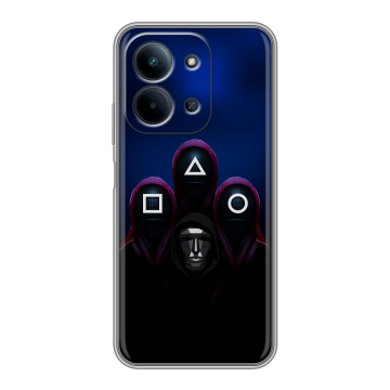 Силиконовый чехол на Redmi 15C с принтом Игра Кальмара