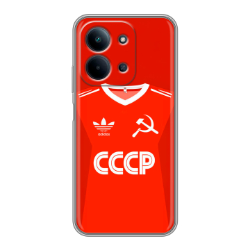 Силиконовый чехол на Redmi 15C с принтом Флаг Герб СССР