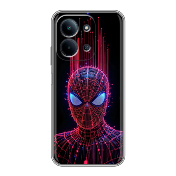 Силиконовый чехол на Redmi 15C с принтом Spiderman Человек паук