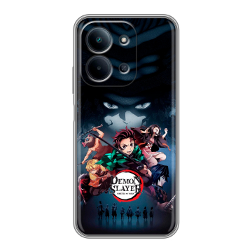 Силиконовый чехол на Redmi 15C с принтом Demon Slayer Клинок рассекающий демонов Силиконовый чехол на Redmi 15C с принтом Demon Slayer Клинок рассекающий демонов