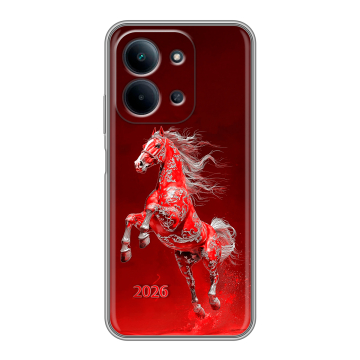 Силиконовый чехол на Redmi 15C с принтом Новый год