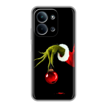 Силиконовый чехол на Redmi 15C с принтом Новый год Гринч