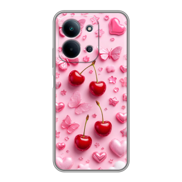 Силиконовый чехол на Redmi 15C с принтом для девочек
