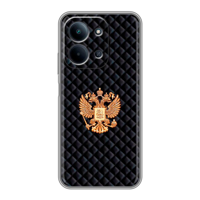 Силиконовый чехол на Redmi 15C с принтом Герб России принт Силиконовый чехол на Redmi 15C с принтом Герб России принт