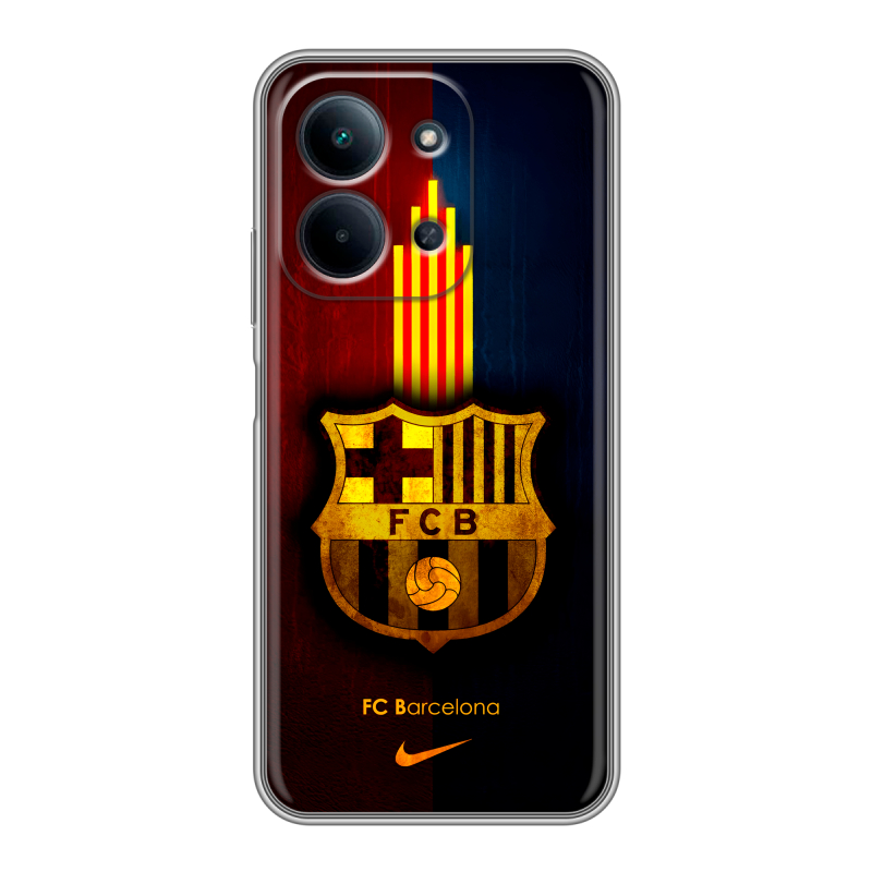 Силиконовый чехол на Redmi 15C с принтом Барселона Barcelona Силиконовый чехол на Redmi 15C с принтом Барселона Barcelona