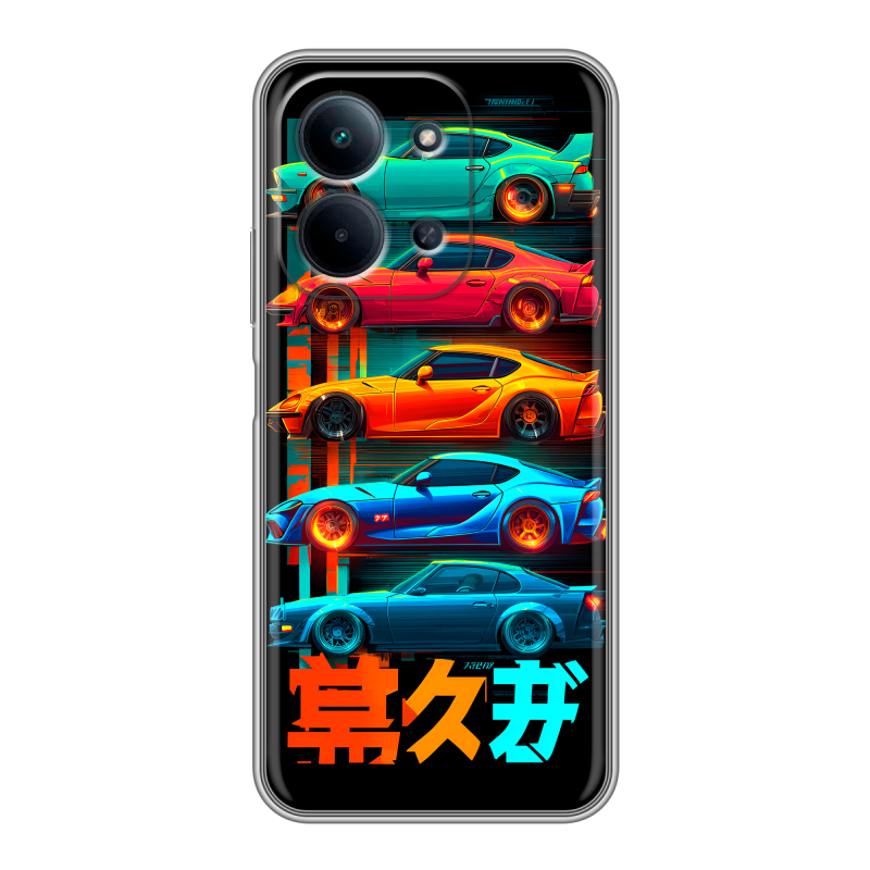 Силиконовый чехол на Redmi 15C с принтом машины тачки Силиконовый чехол на Redmi 15C с принтом машины тачки
