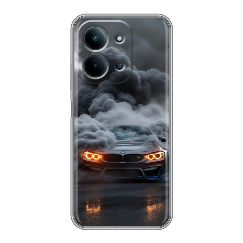 Силиконовый чехол на Redmi 15C с принтом BMW БМВ Силиконовый чехол на Redmi 15C с принтом BMW БМВ