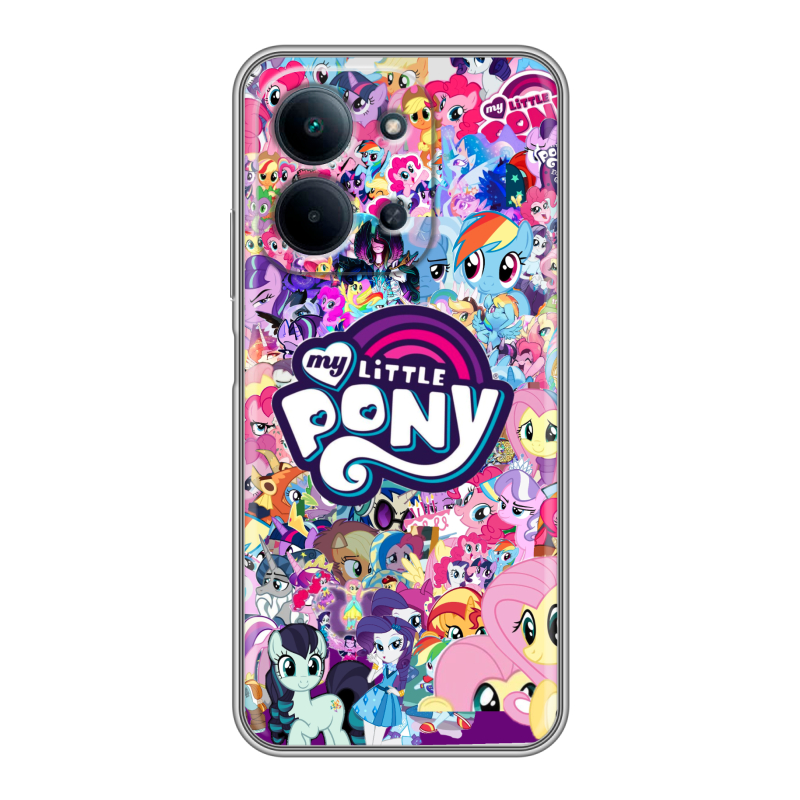 Силиконовый чехол на Redmi 15C с принтом My little pony Дружба чудо Силиконовый чехол на Redmi 15C с принтом My little pony Дружба чудо