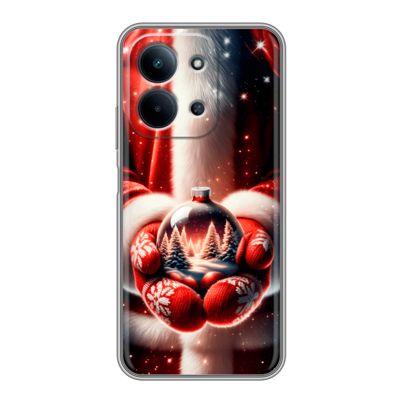 Силиконовый чехол на Redmi 15C с принтом Новый год Силиконовый чехол на Redmi 15C с принтом Новый год