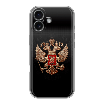 Силиконовый чехол на Iphone 17 с принтом Герб России Силиконовый чехол на Iphone 17 с принтом Герб России