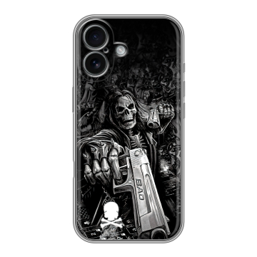 Силиконовый чехол на Iphone 17 с принтом Скелет Силиконовый чехол на Iphone 17 с принтом Скелет