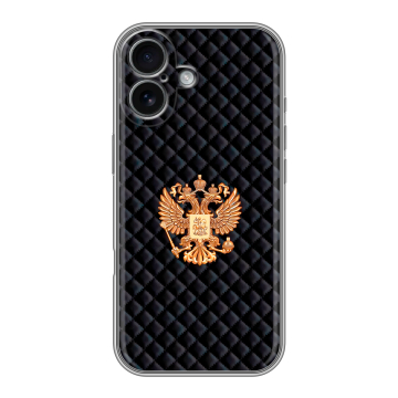 Силиконовый чехол на Iphone 17 с принтом Герб России принт