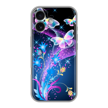 Силиконовый чехол на Iphone 17 с принтом Бабочки