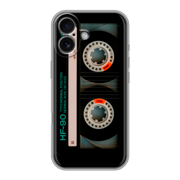 Силиконовый чехол на Iphone 17 с принтом Кассета