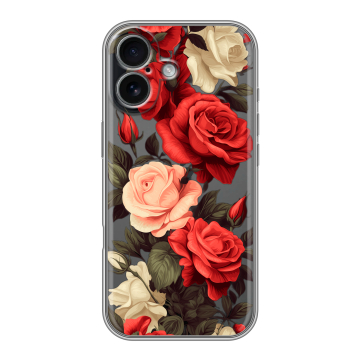 Силиконовый чехол на Iphone 17 с принтом Розы Силиконовый чехол на Iphone 17 с принтом Розы