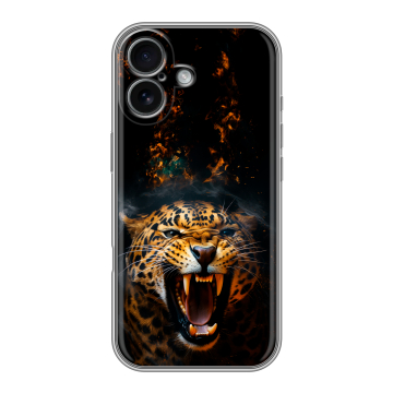Силиконовый чехол на Iphone 17 с принтом Леопард Силиконовый чехол на Iphone 17 с принтом Леопард