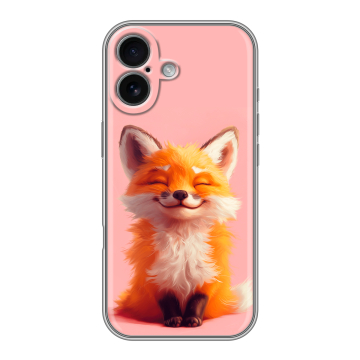 Силиконовый чехол на Iphone 17 с принтом милая лиса Силиконовый чехол на Iphone 17 с принтом милая лиса
