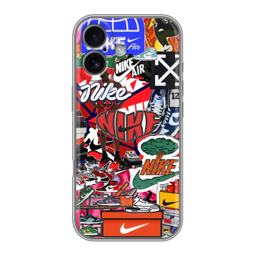 Силиконовый чехол на Iphone 17 с принтом Найк Nike яркий Силиконовый чехол на Iphone 17 с принтом Найк Nike яркий