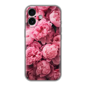 Силиконовый чехол на Iphone 17 с принтом цветы пионы Силиконовый чехол на Iphone 17 с принтом цветы пионы