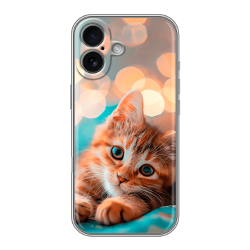 Силиконовый чехол на Iphone 17 с принтом котик Силиконовый чехол на Iphone 17 с принтом котик