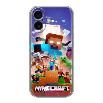 Силиконовый чехол на Iphone 17 с принтом Майнкрафт Minecraft