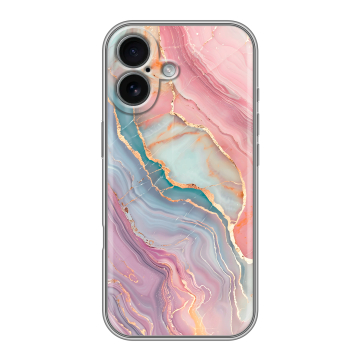 Силиконовый чехол на Iphone 17 с принтом розовый мрамор Силиконовый чехол на Iphone 17 с принтом розовый мрамор