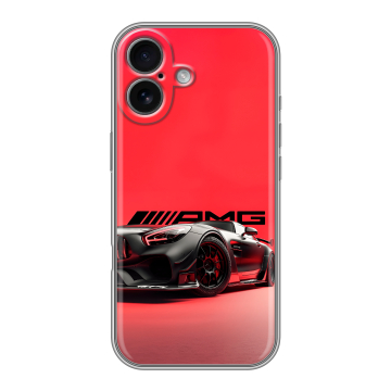 Силиконовый чехол на Iphone 17 с принтом Мерседес Mercedes AMG Силиконовый чехол на Iphone 17 с принтом Мерседес Mercedes AMG