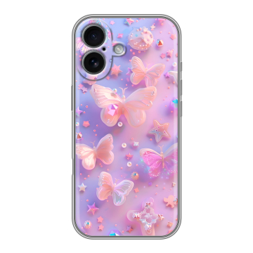 Силиконовый чехол на Iphone 17 с принтом Бабочки