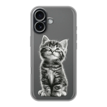 Силиконовый чехол на Iphone 17 с принтом Котенок Силиконовый чехол на Iphone 17 с принтом Котенок