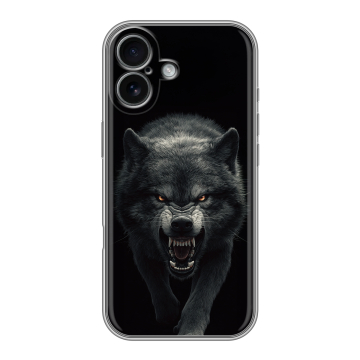 Силиконовый чехол на Iphone 17 с принтом Волк Силиконовый чехол на Iphone 17 с принтом Волк