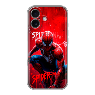 Силиконовый чехол на Iphone 17 с принтом Spiderman Человек паук