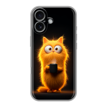Силиконовый чехол на Iphone 17 с принтом Смешной кот Силиконовый чехол на Iphone 17 с принтом Смешной кот